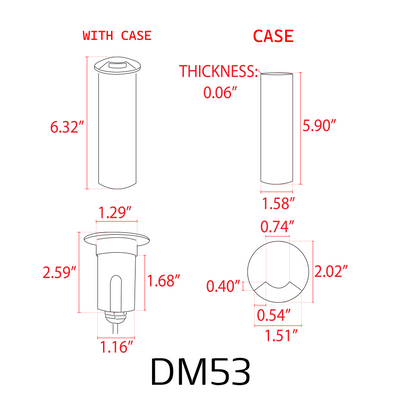 ABBA DM53 3W Stainless Steel Round LED Well Light