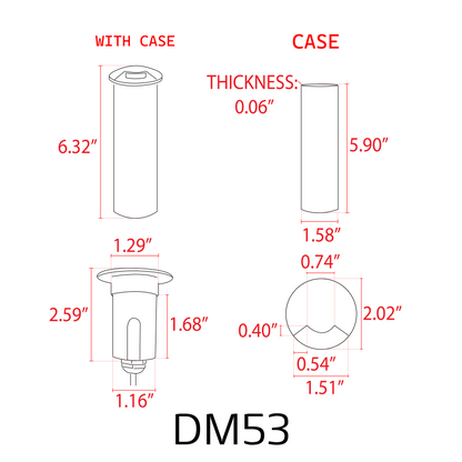 ABBA DM53 3W Stainless Steel Round LED Well Light