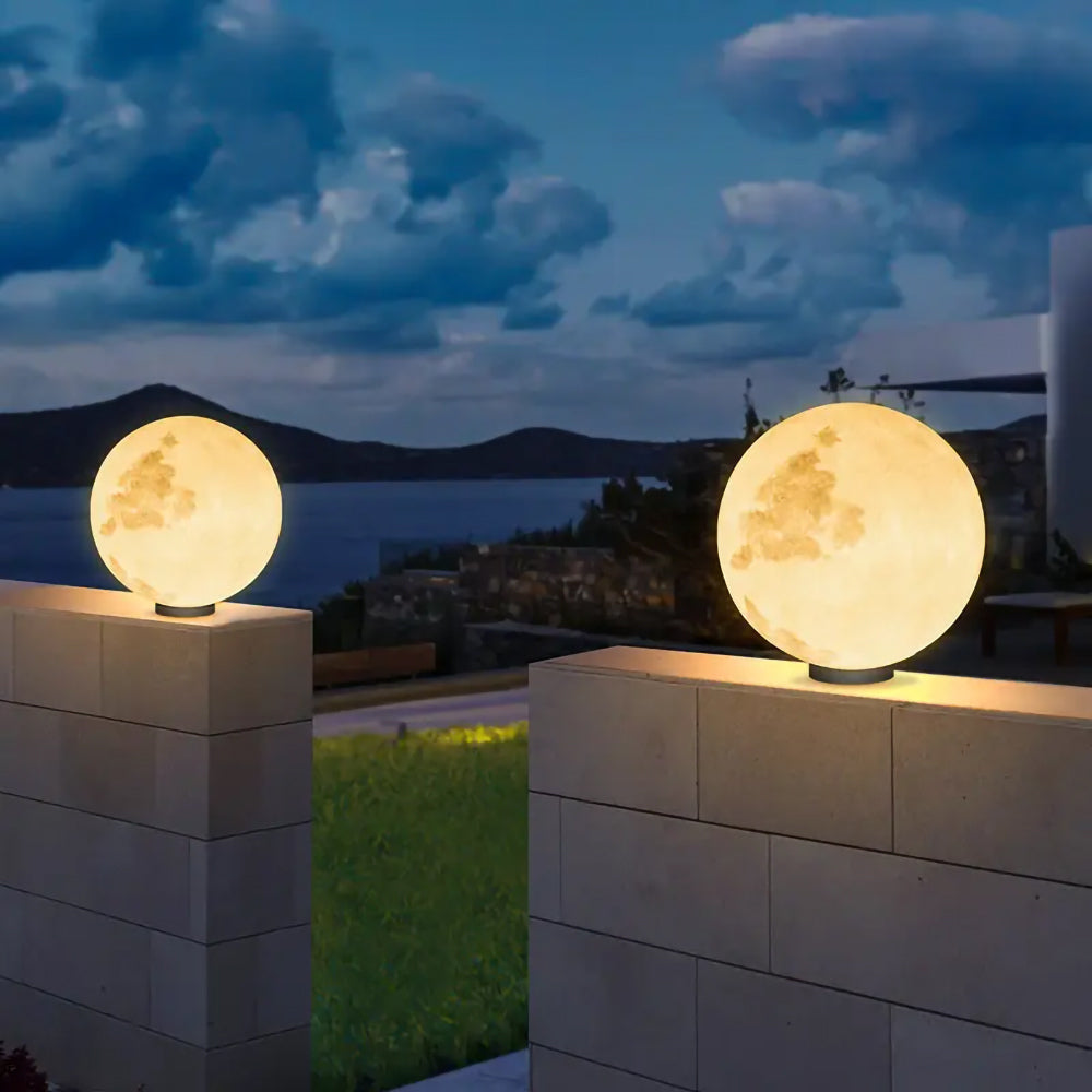 Post Mount or Hanging LED Moon Light - Multiple Sizes