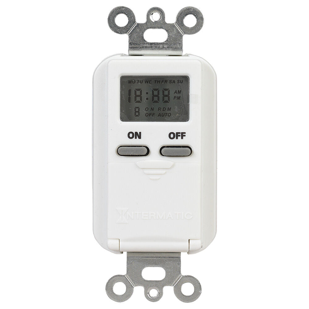 Intermatic EI500WC 7-Day Standard Programmable Timer, 125 VAC, 15A, White