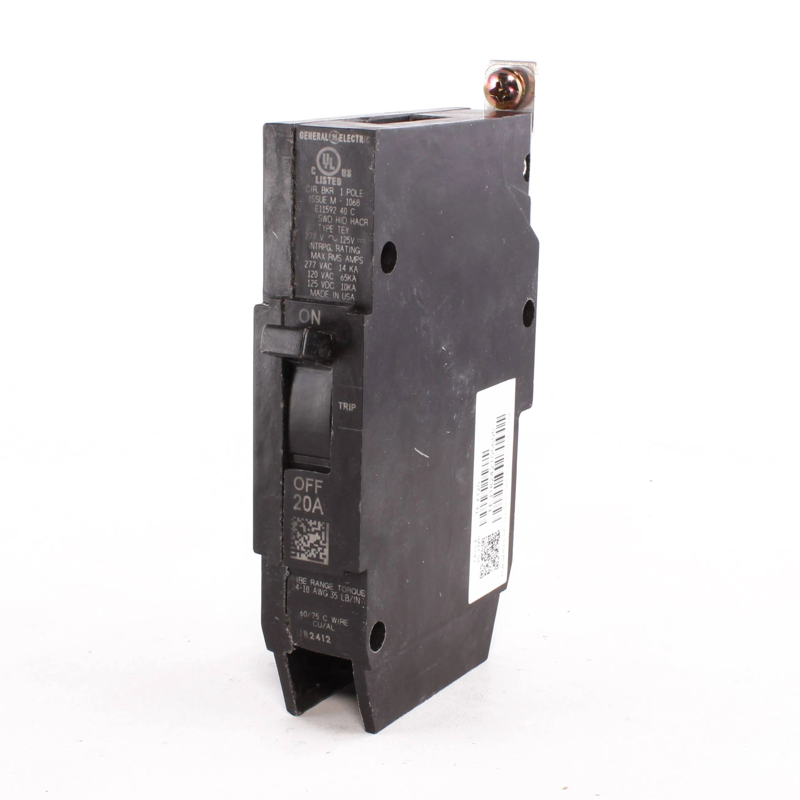 General Electric TEY120 1-Pole Circuit Breaker - Used