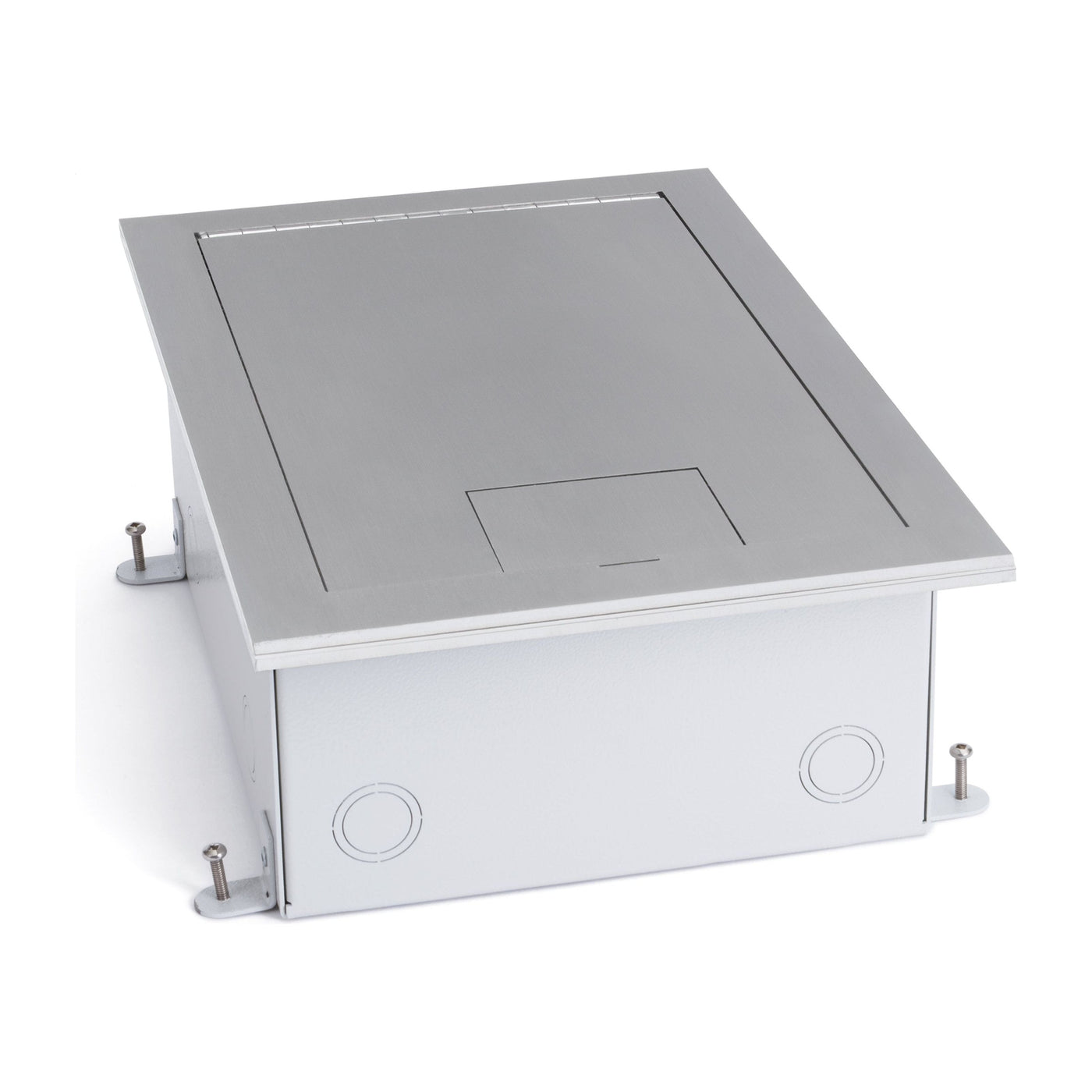 Lew Electric 8200-SS Recessed Floor Box for Concrete, Raised or Wood Floor 8 Gang-stainless