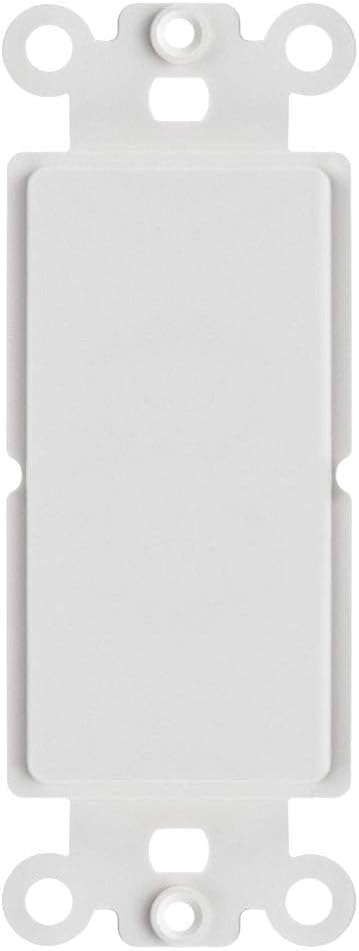 1 Gang Blank Insert for Decorator Wall Plate – White