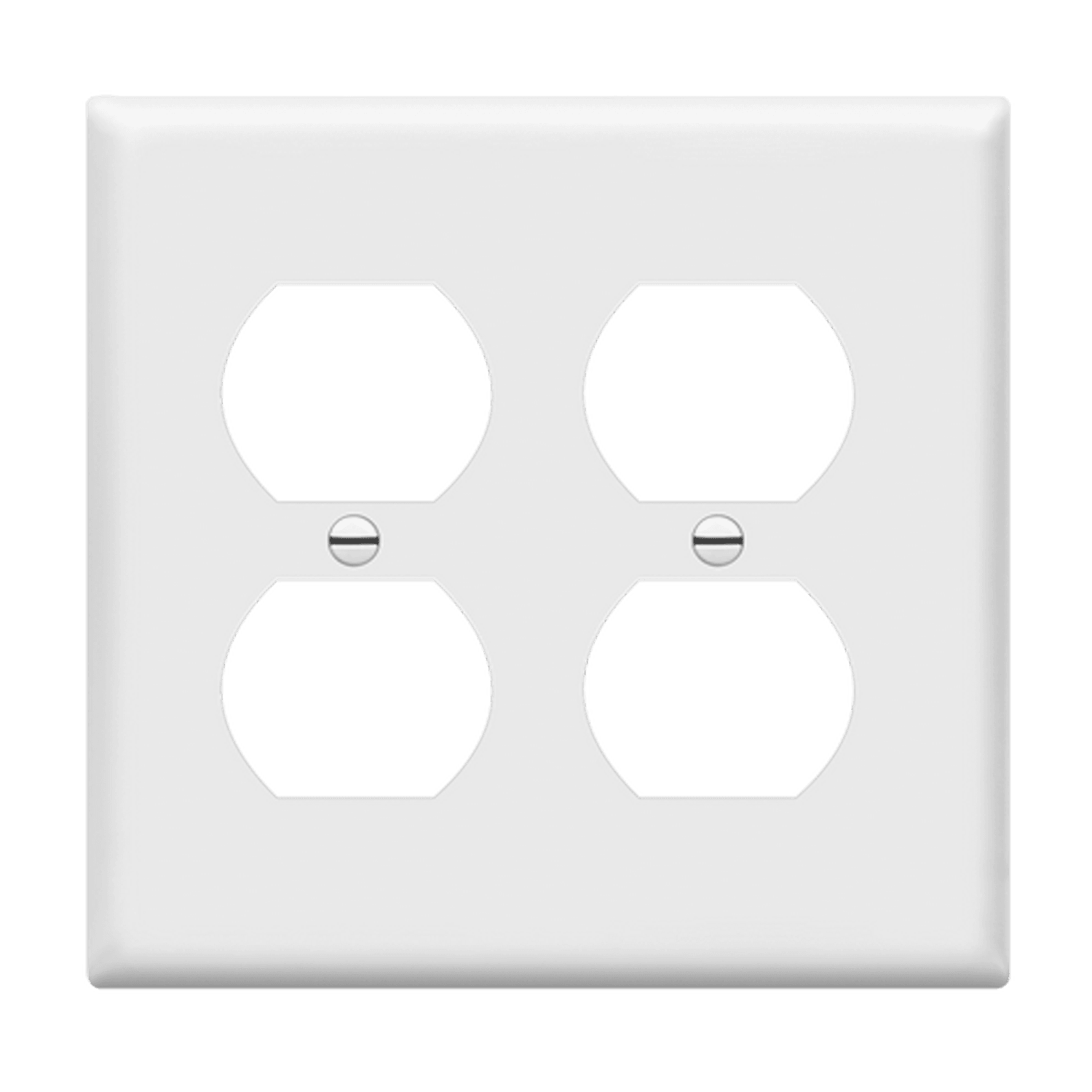 Enerlites 8822-W Duplex Receptacle Two-Gang Wall Plate