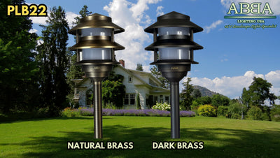 ABBA PLB22 LED 3-Tier Brass Pagoda Light