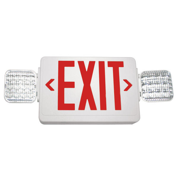 Combination LED Emergency & Exit Light - UL Listed