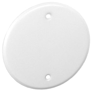 5-Inch Two Screw White Round Ceiling Box Cover