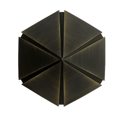 ABBA Lighting PLB19 Heavy-Duty Cast Brass Pyramid Path Light, 12V Low Voltage, G4 LED Compatible, IP65 - Dark Brass Finish