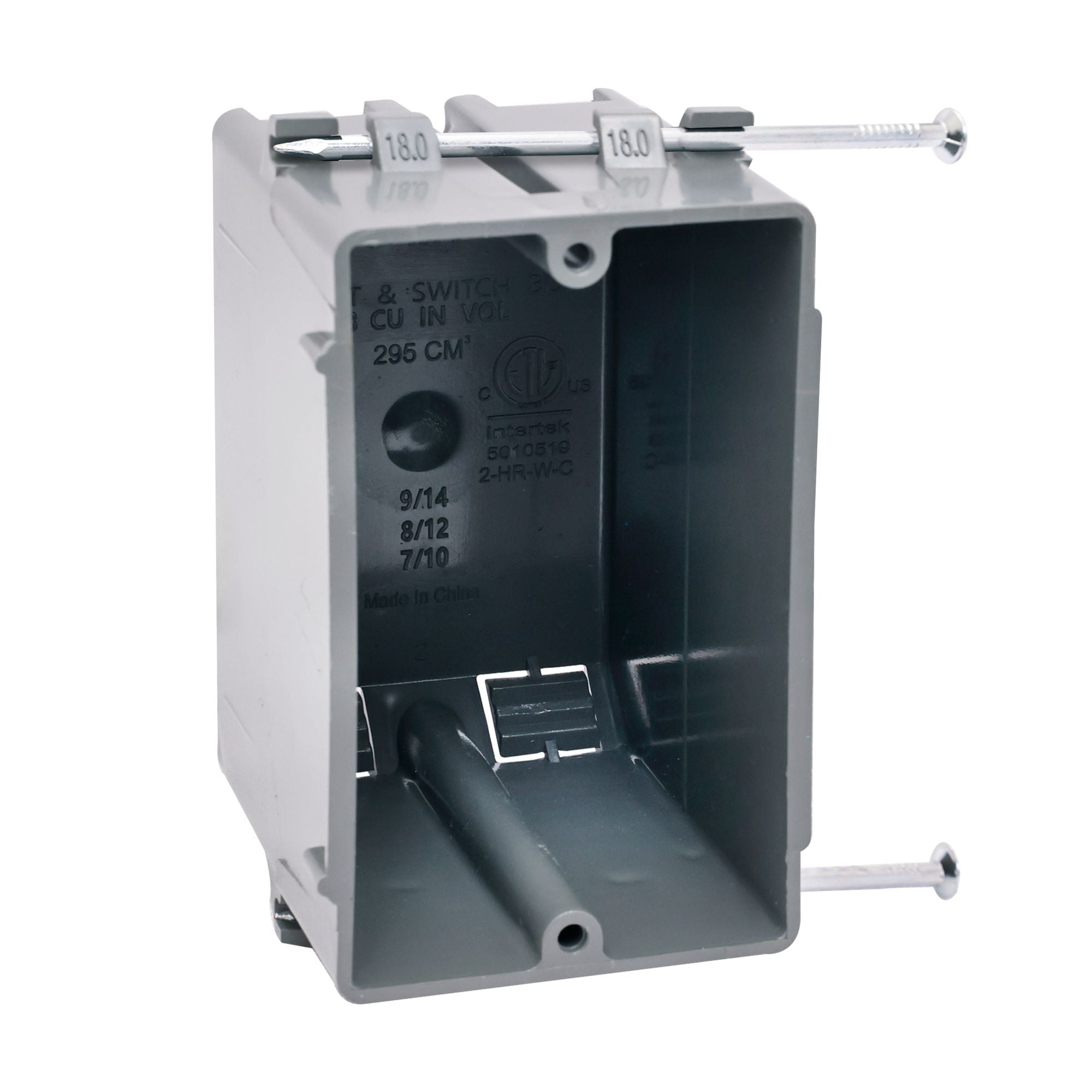 1 Gang 18 Cu In Round Old Work Electrical Ceiling Box | Shelly Lighting