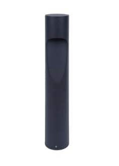 Westgate 26in Round Path Bollard 4.75in, 15W, 3000K, Led Outdoor Light - Black