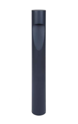 Westgate 40in Round Path Bollard 4.75in, 15W, 3000K, Led Outdoor Light - Black