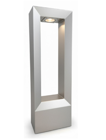 Westgate BOL-800-24-MCTP-SIL 24in Symmetrical Path Bollard 10/15/20w 3CCT - Silver