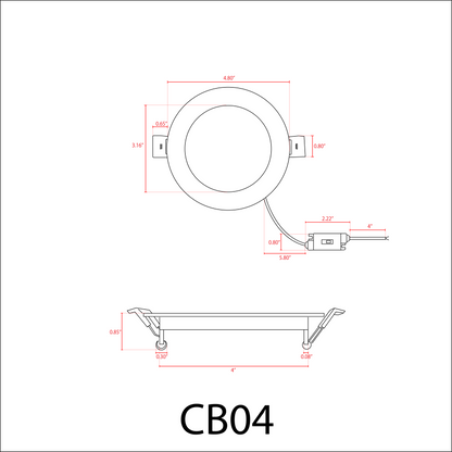 ABBA CB04 12V 10W 3-CCT LED Puck Light - 900 Lumens