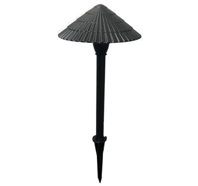 ABBA Lighting USA CDPA67 3W LED Cast Aluminum Path Light, 3000K Warm White, 300 Lumens, 12V AC/DC, Black Finish with Ground Spike