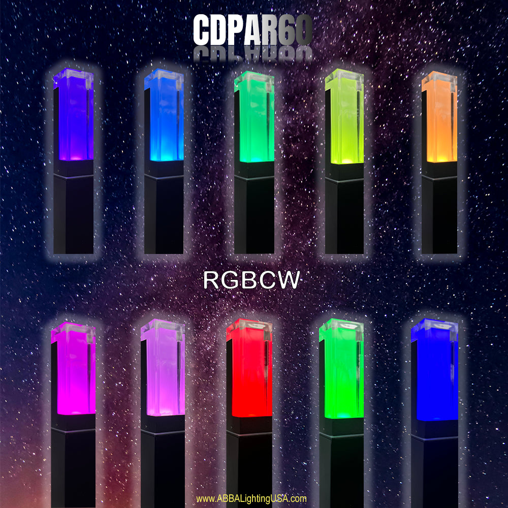 ABBA CDPAR60 12V 10W RGBCW Elegant Bollard Aluminum Path Light