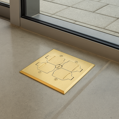 Malibu MapleBox™ RFB-2 Two-Gang Recessed Floor Box with 20-Amp Duplex Receptacle – Multiple Finishes