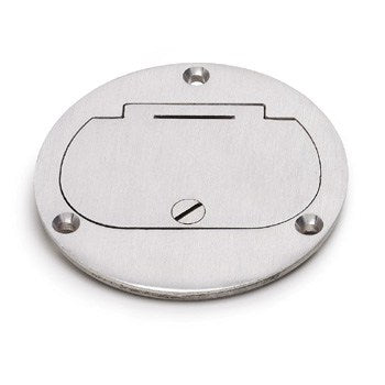 Lew Electric DFB-1-A 4 Round Flip Lid Cover Plate Aluminum