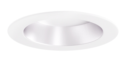 Elco Lighting EL427CT5HW 4" Round Reflector Insert with 5-CCT Switch & 3-Lumen Switch - Haze with White Finish