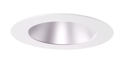 Elco Lighting EL637CT5HW 6" Round Re?ector Insert with 5-CCT Switch & 3-Lumen Switch, Haze with White Ring