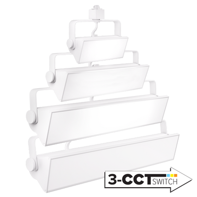 Elco 14W-58W 120V LED Pipe Wall Wash Track Fixture with 3-CCT Switch