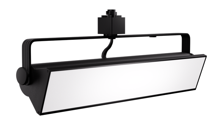 Elco 14W-58W 120V LED Pipe™ Wall Wash Track Fixture with 3-CCT Switch