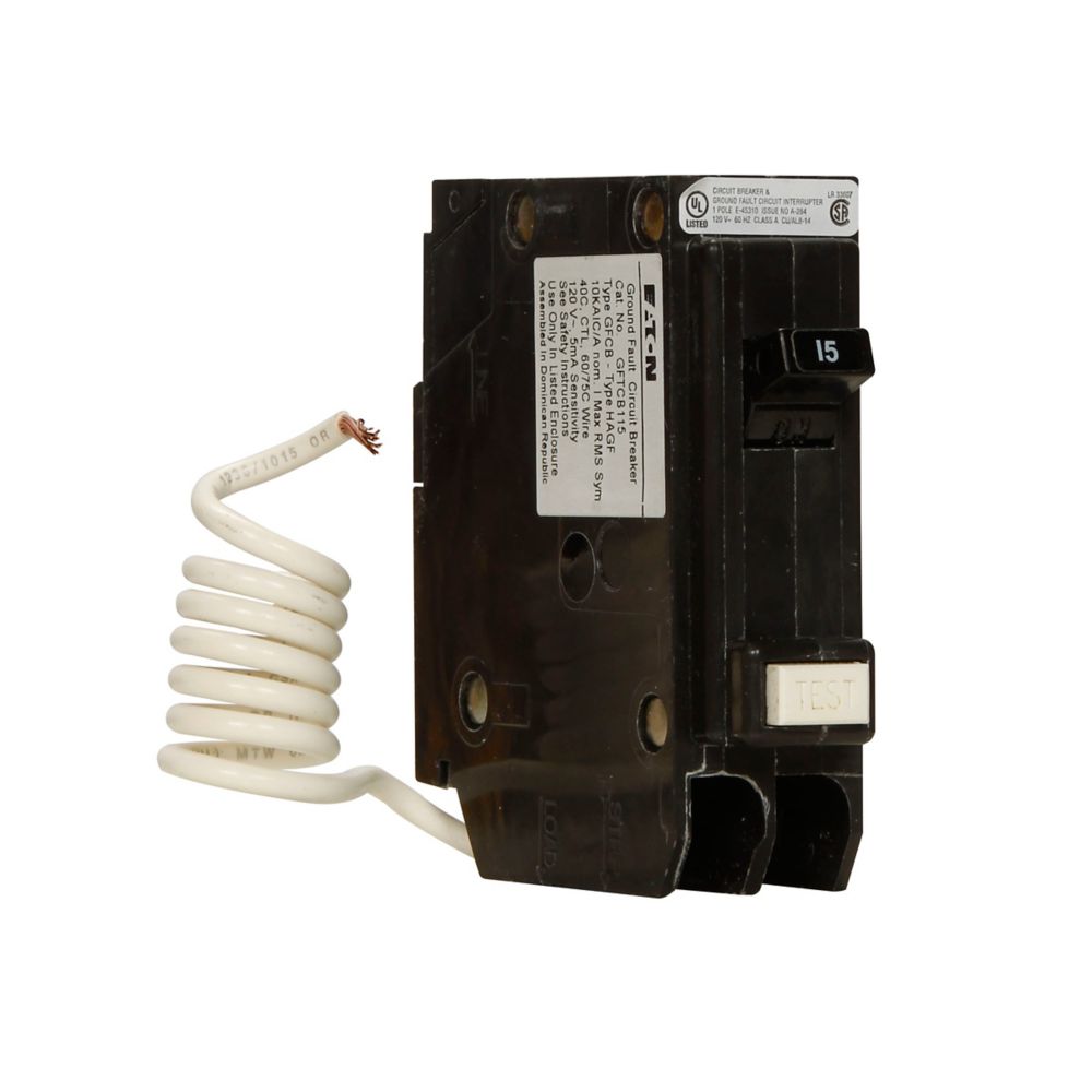 Eaton GFTCB120 20-Amp 1-Pole Ground Fault Circuit Breaker