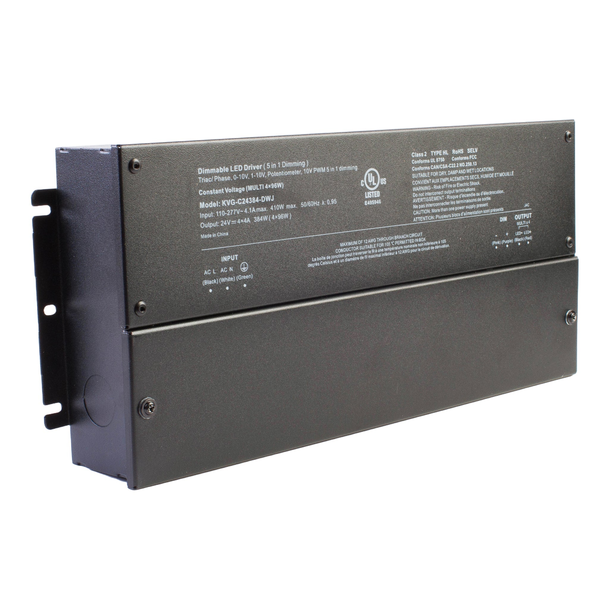Malibu M5C2-192W-24V 24V 192W Class 2 Multi-Channel 5-in-1 Dimmable LE
