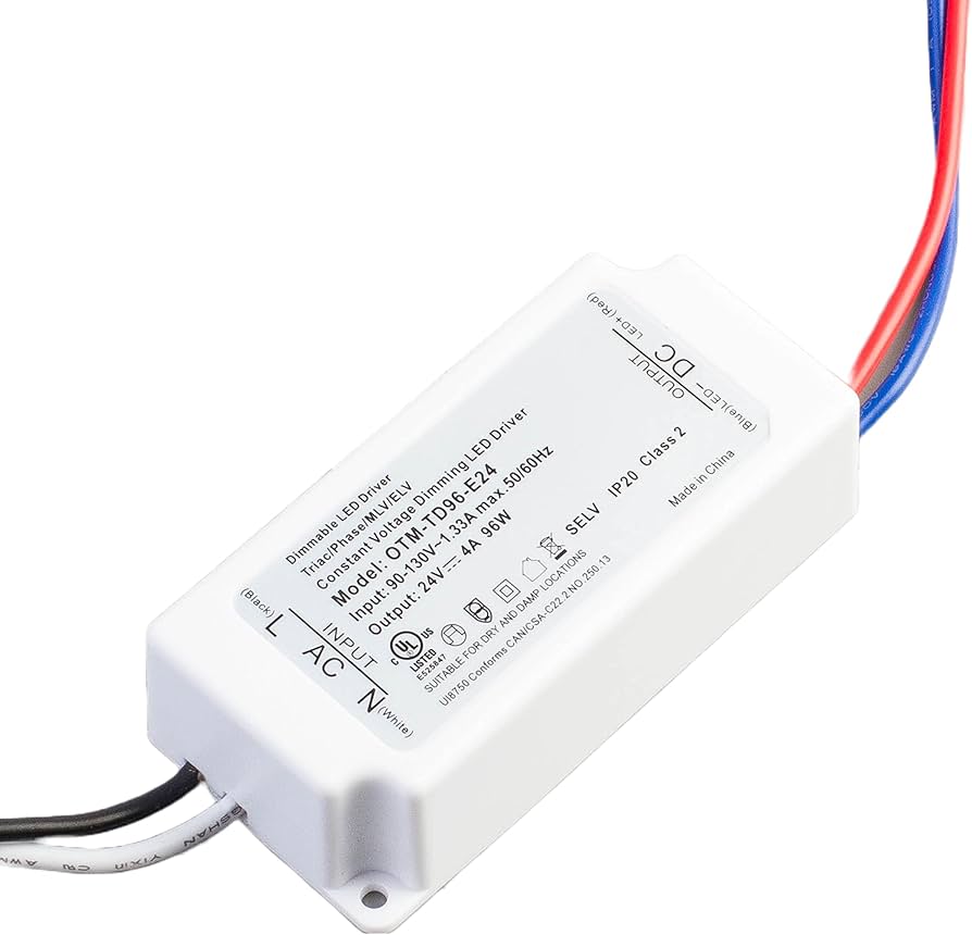 Malibu MT-96W-24V 24V 96W Class 2 TRIAC Dimmable LED Driver