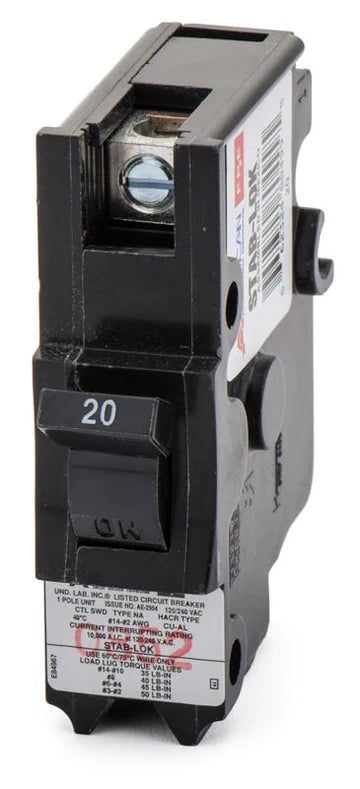 Federal Pacific NA20 1-Pole 20-Amp Circuit Breaker - New or Used