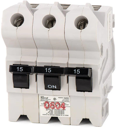(USED) Federal Pacific NA315 3-Pole 15-Amp Circuit Breaker