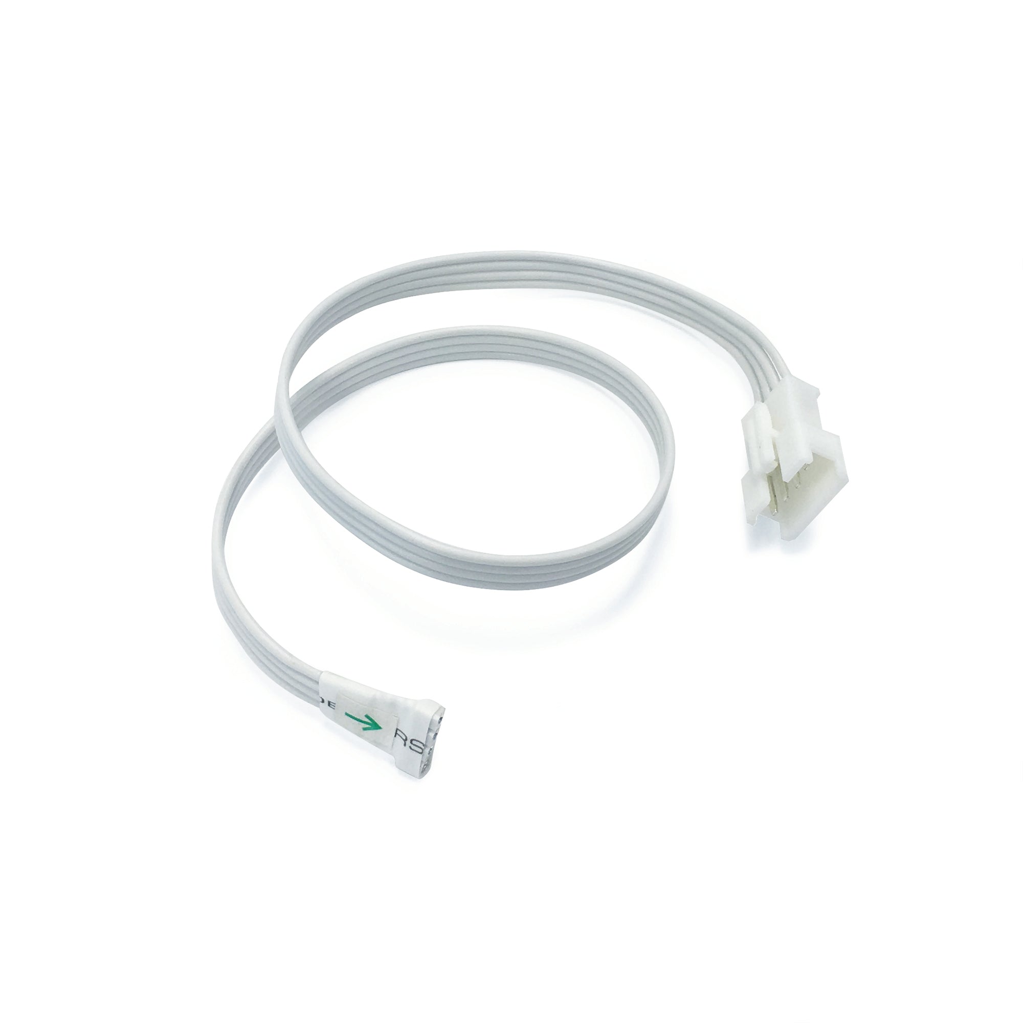 Nora Lighting NARGB-710W 12" Power Line Interconnector For 12V or 24V RGB & CCT Tape Light - White