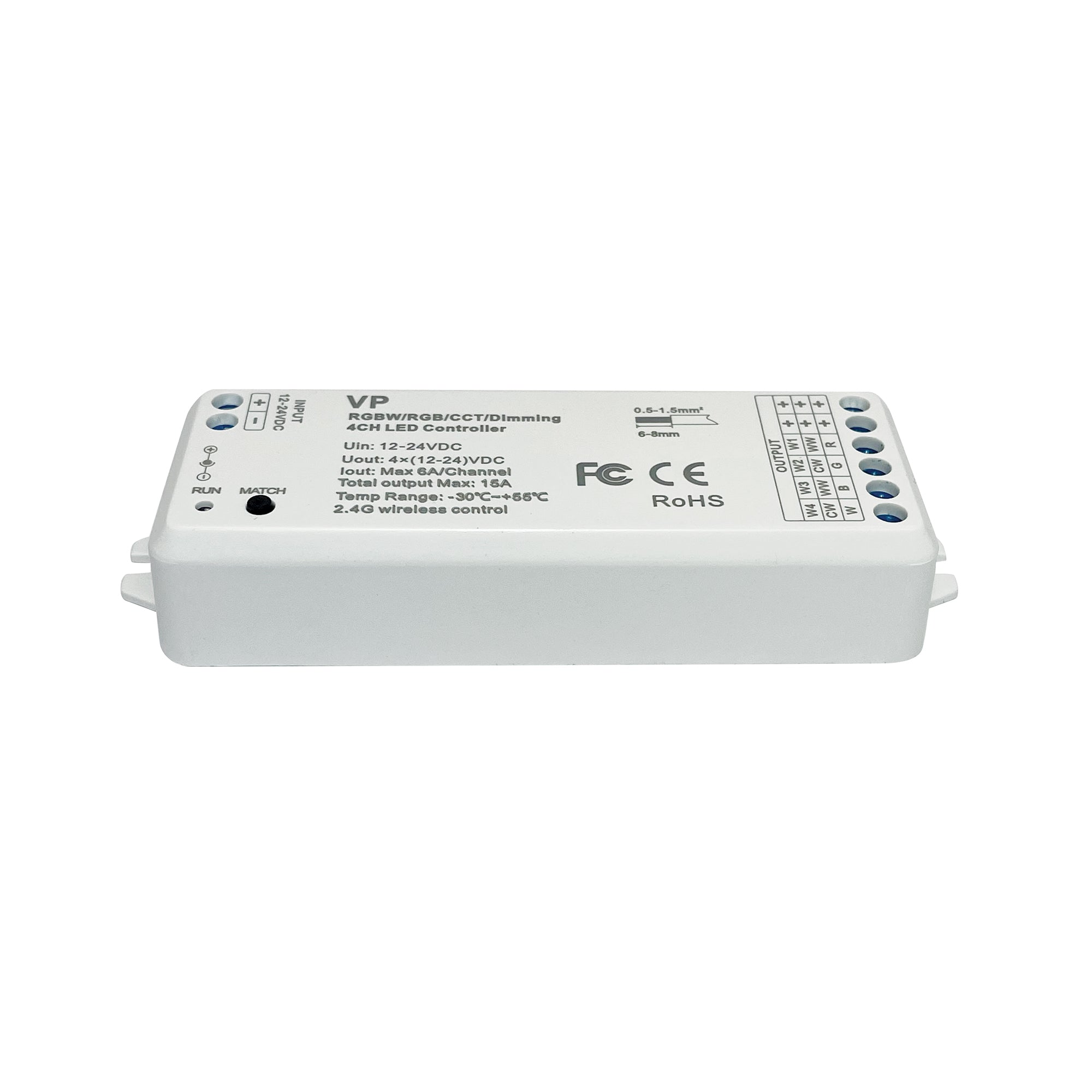 Nora Lighting NARGBW-975 RGBW & CCT Controller For Tape Light - White