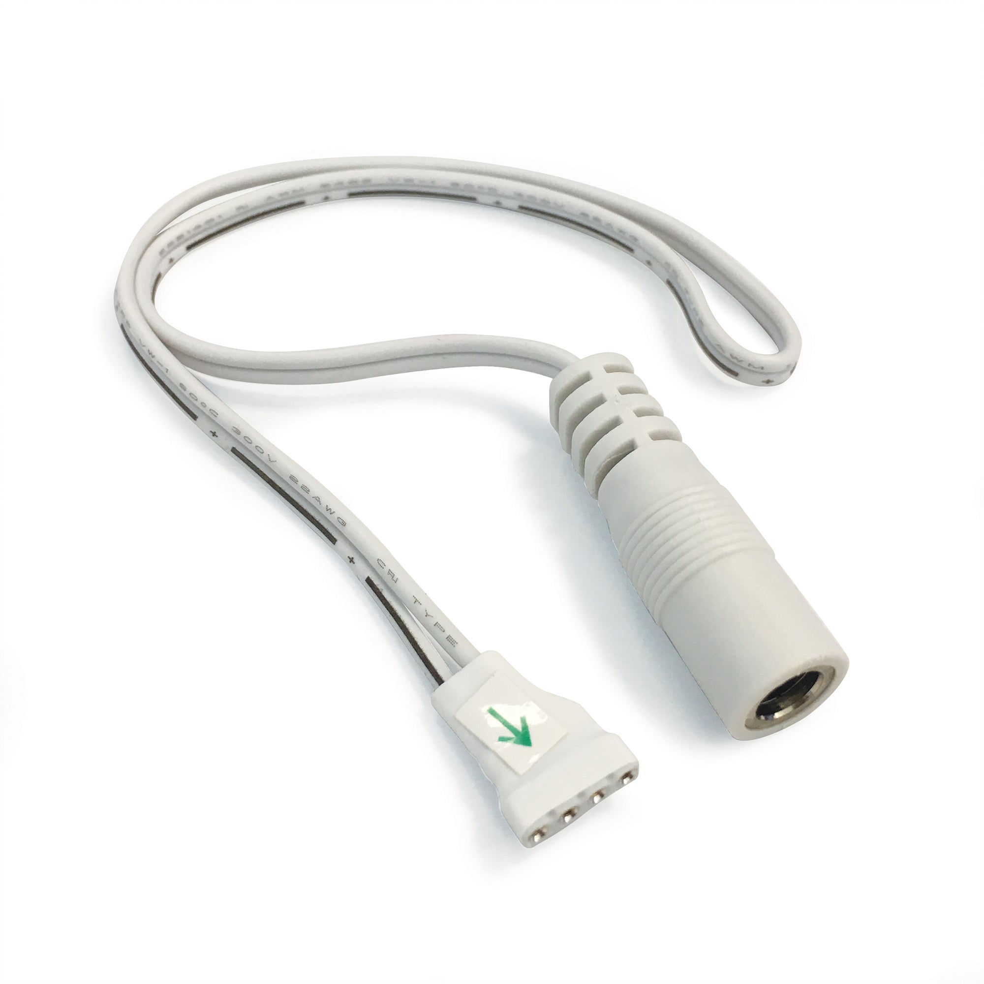 Nora Lighting NATL-509W 9" Power Line Interconnector For 24V Standard & Side-Lit Tape Light - White