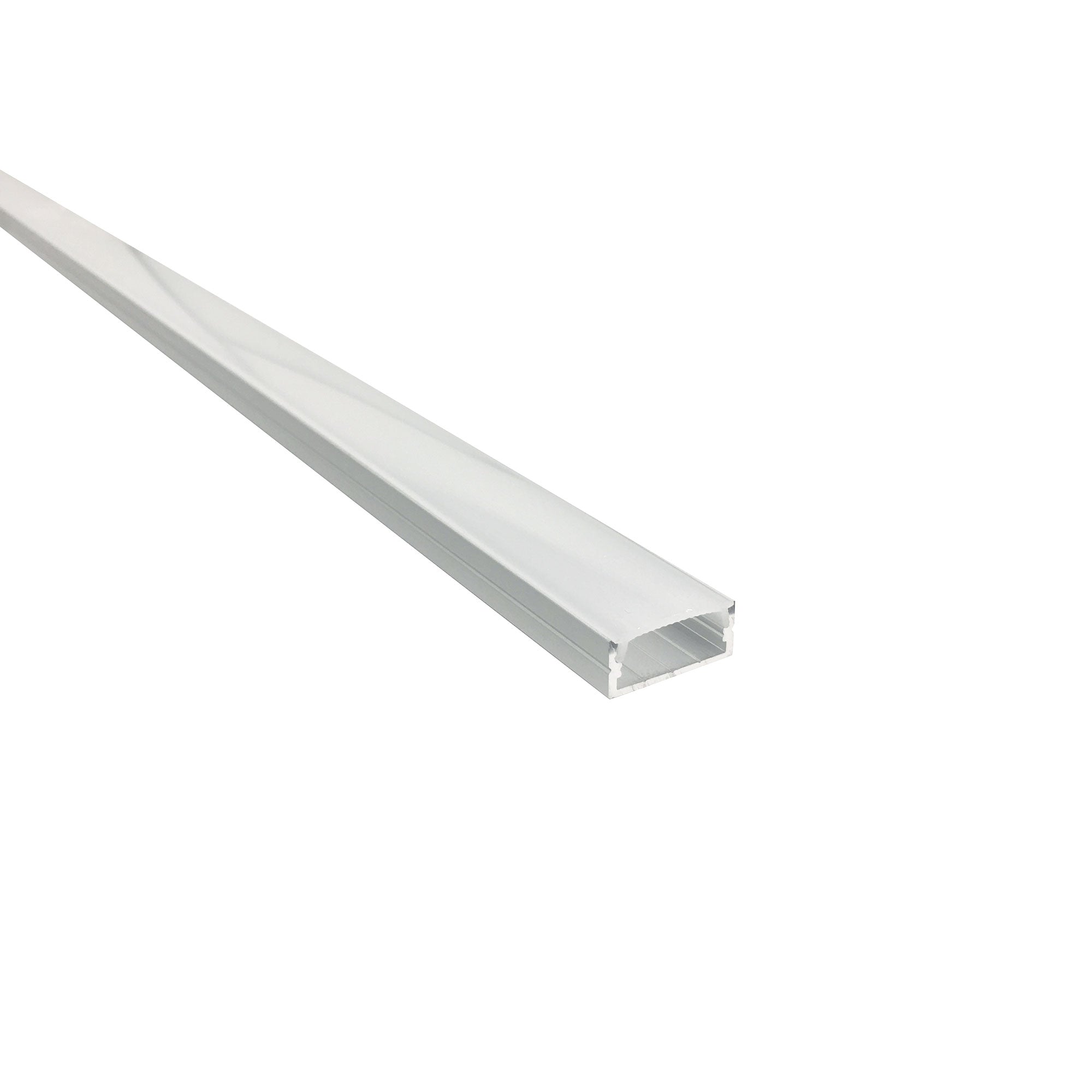 Nora Lighting NATL-C24A 4-ft Shallow Channel(Plastic Diffuser and End Caps Included) - Aluminum