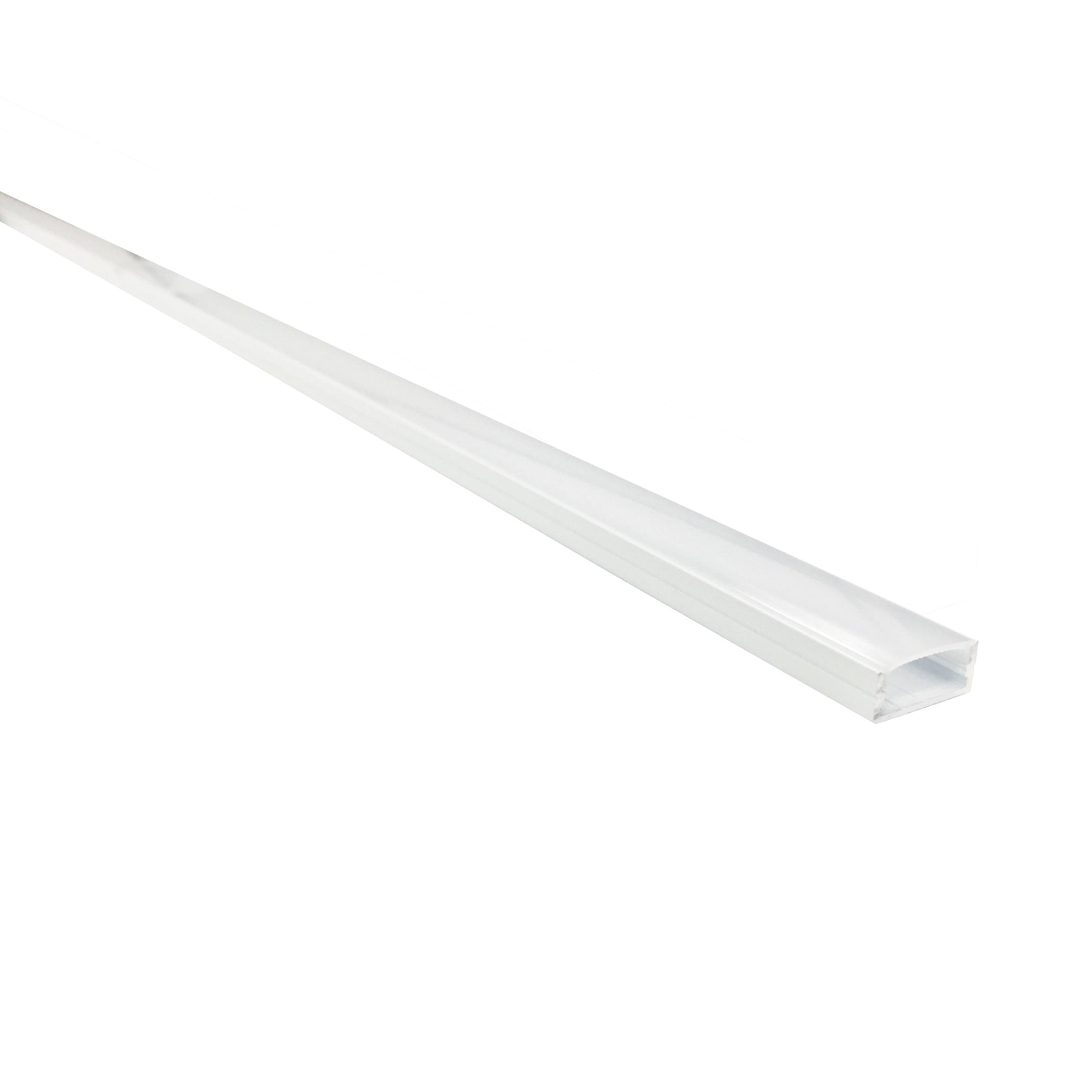 Nora Lighting NATL-C24W 4-ft Shallow Channel (Plastic Diffuser and End Caps Included) - White