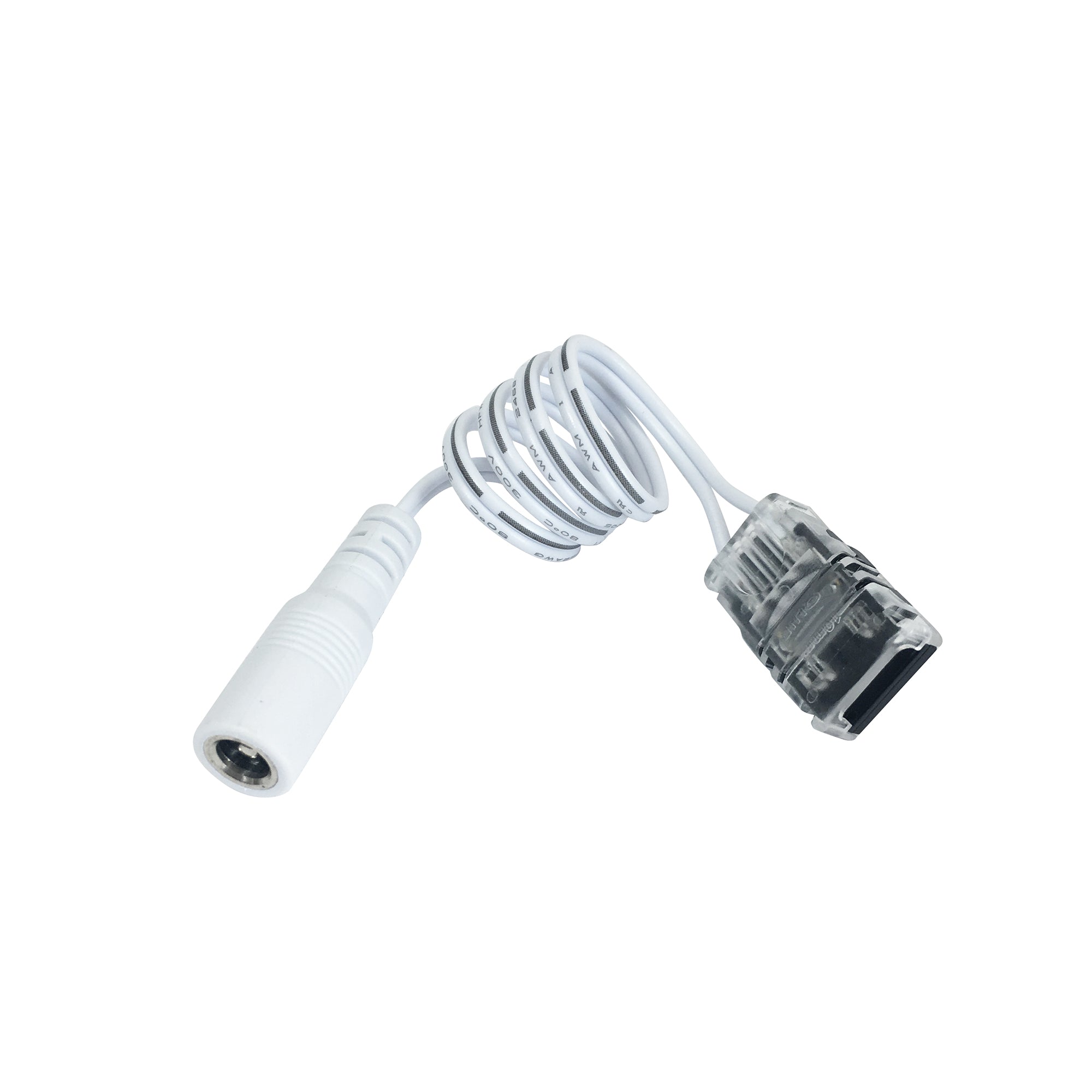 Nora Lighting NATLCD-210 12" Power Line Connector For NUTP12 Comfort Dim Tape Light - White