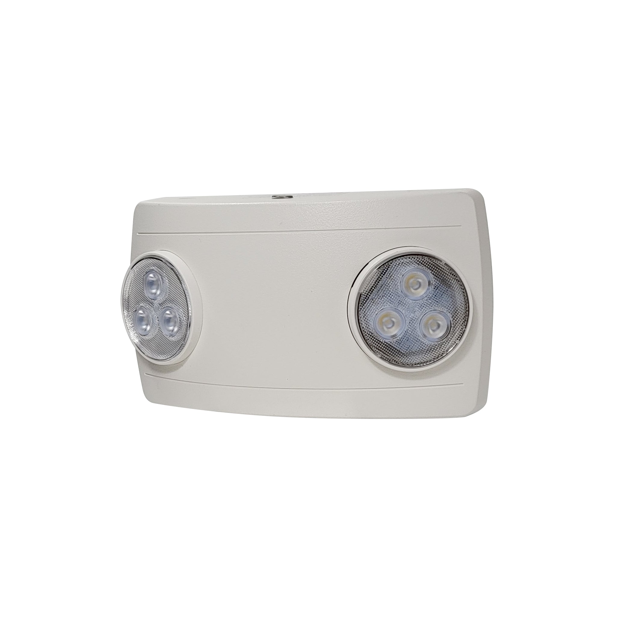 Nora Lighting NE-612LEDHORCW Compact Dual Head LED Emergency Light With 2W Remote Capability, Manual Test, 120/277V - White