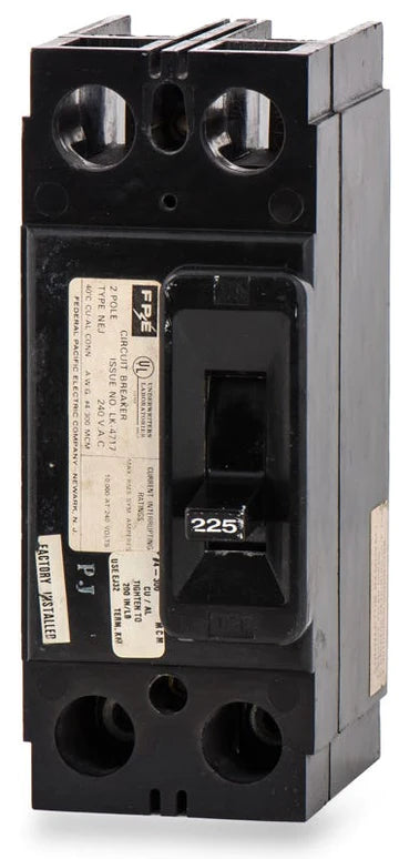 Federal Pacific NEJ222175 2-Pole 225-Amp Circuit Breaker - Used