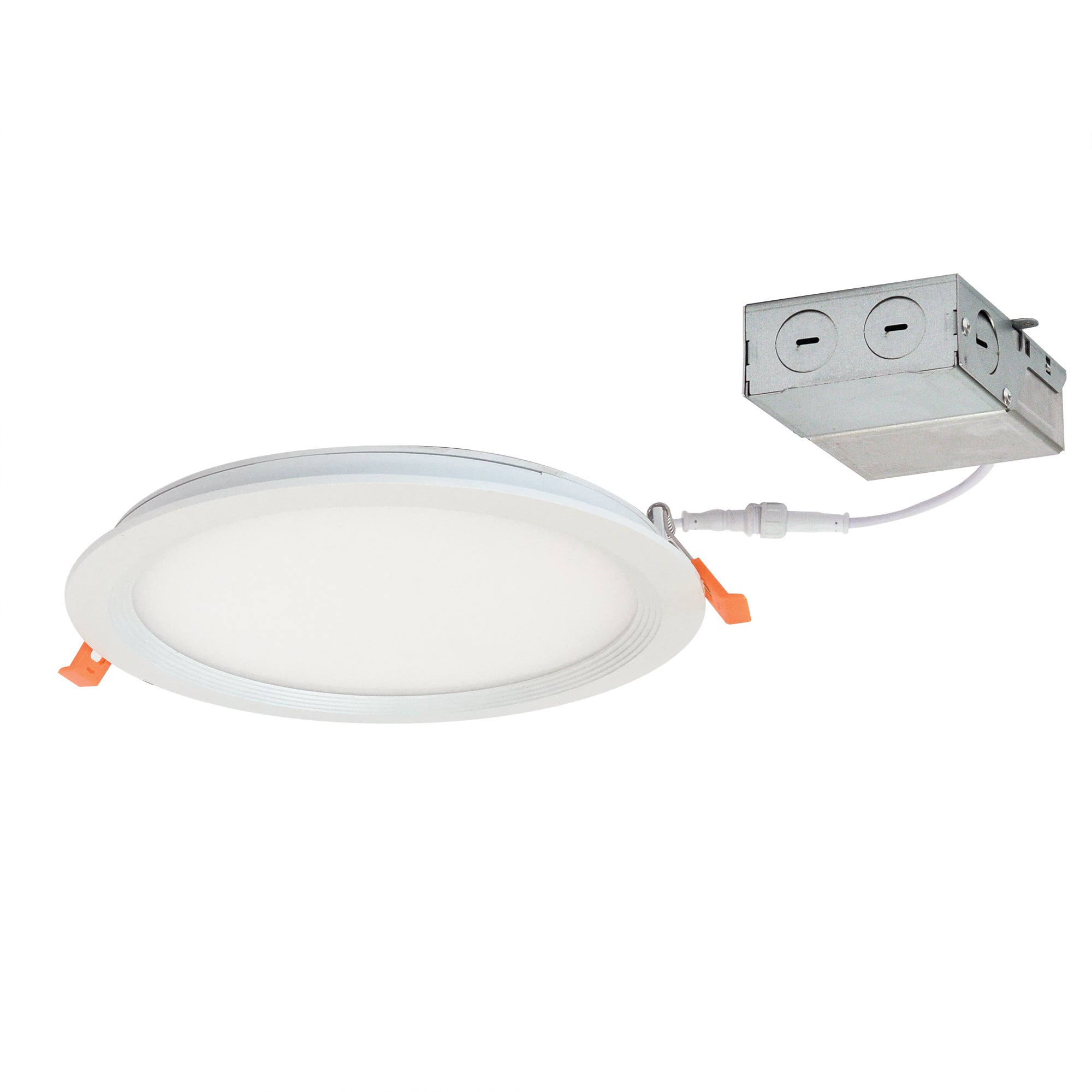 Nora Lighting NFLIN-R81550WWLE3 8" FLIN Round Recessed LED, 1900lm, 5000K, 20W, 120V Triac/ELV Dimming - White