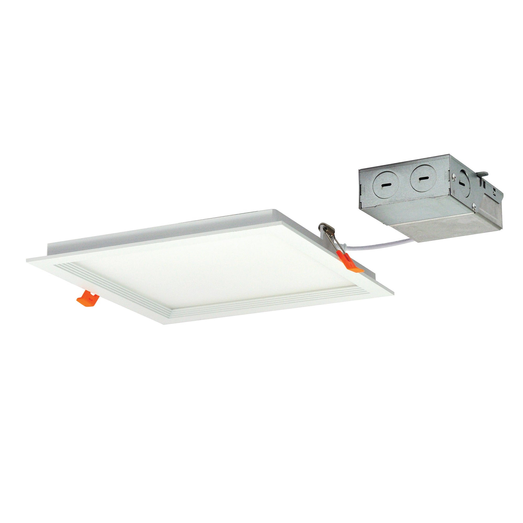 Nora Lighting NFLIN-S81540WWLE3 8" FLIN Square Recessed LED, 1400lm, 4000K, 20W, 120V Triac/ELV Dimming - White