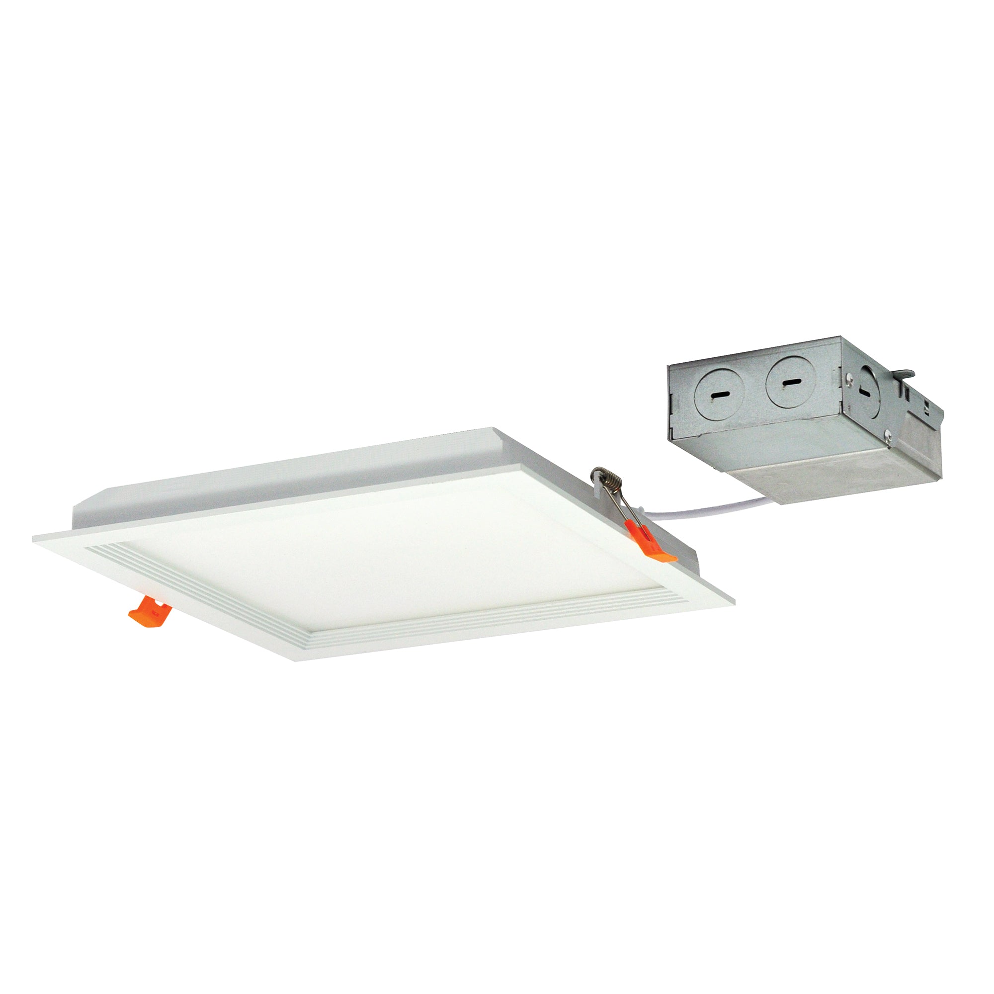 Nora Lighting NFLIN-S82235WWLE4 8" FLIN Square Recessed LED, 2350lm, 3500K, 33W, 120/277V Triac/ELV Dimming - White