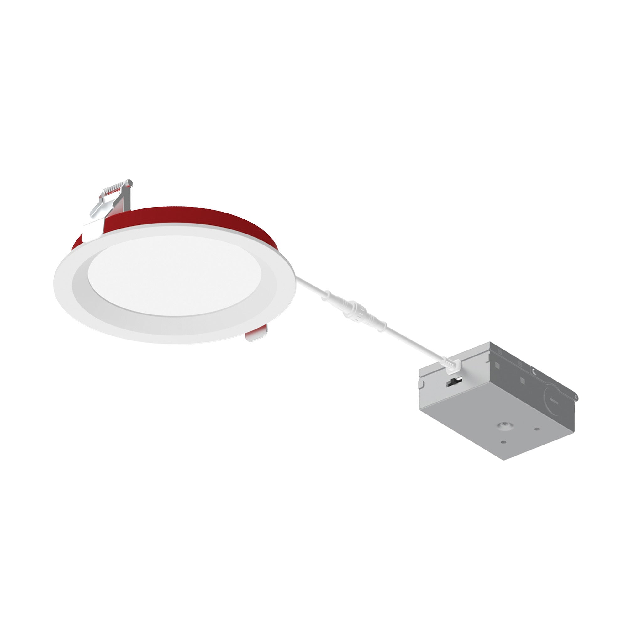 Nora Lighting NFRC-R6W3TWMPW 6" Fire Rated Can-less Regressed LED Downlight, 1500lm, 15W - White Finish