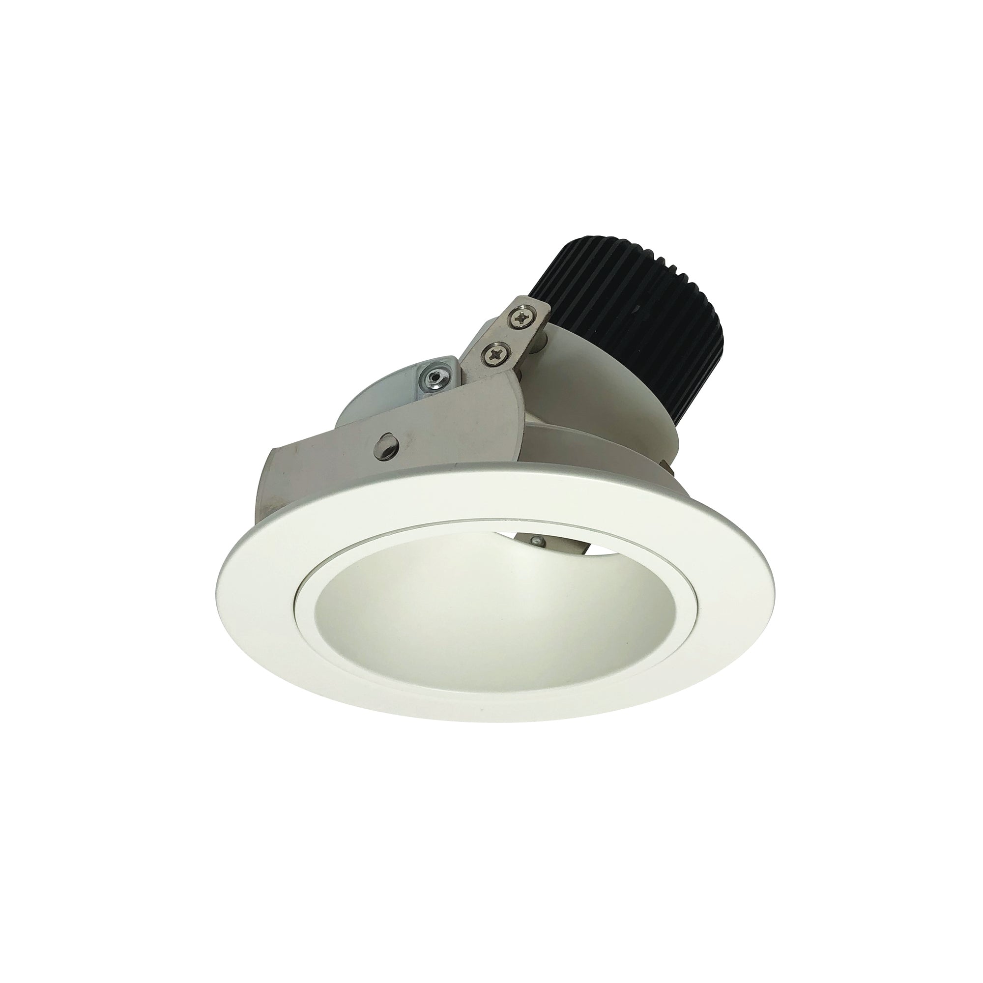 Nora Lighting NIO-4RD50XWW 4" Iolite LED Round Adjustable Deep Reflector, 800lm / 14W, 5000K - White Reflector / White Flange