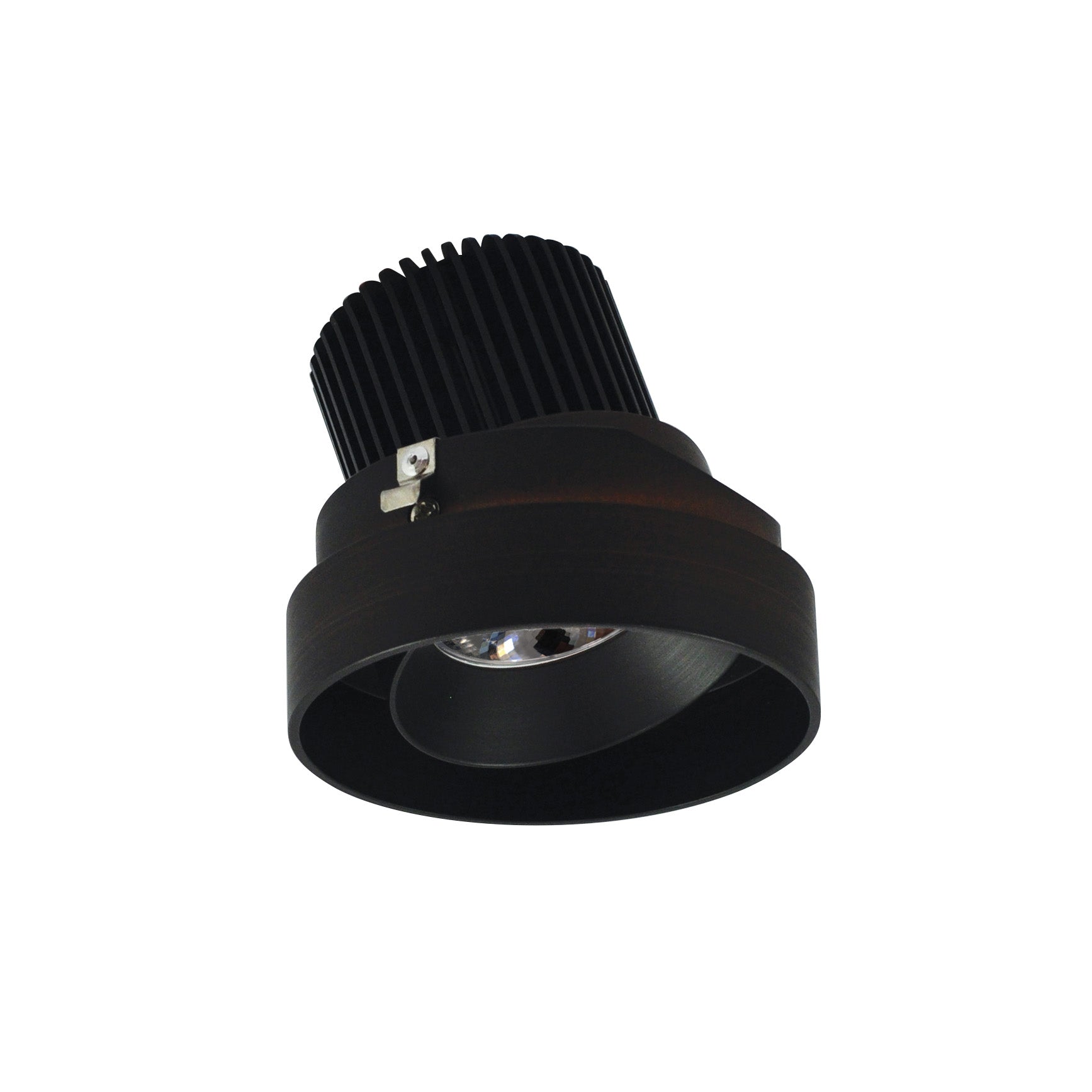 Nora Lighting NIO-4RTLA30QBZ 4" Iolite LED Round Trimless Adjustable, 10-Degree Optic, 800lm / 12W, 3000K - Bronze Adjustable / Bronze Reflector