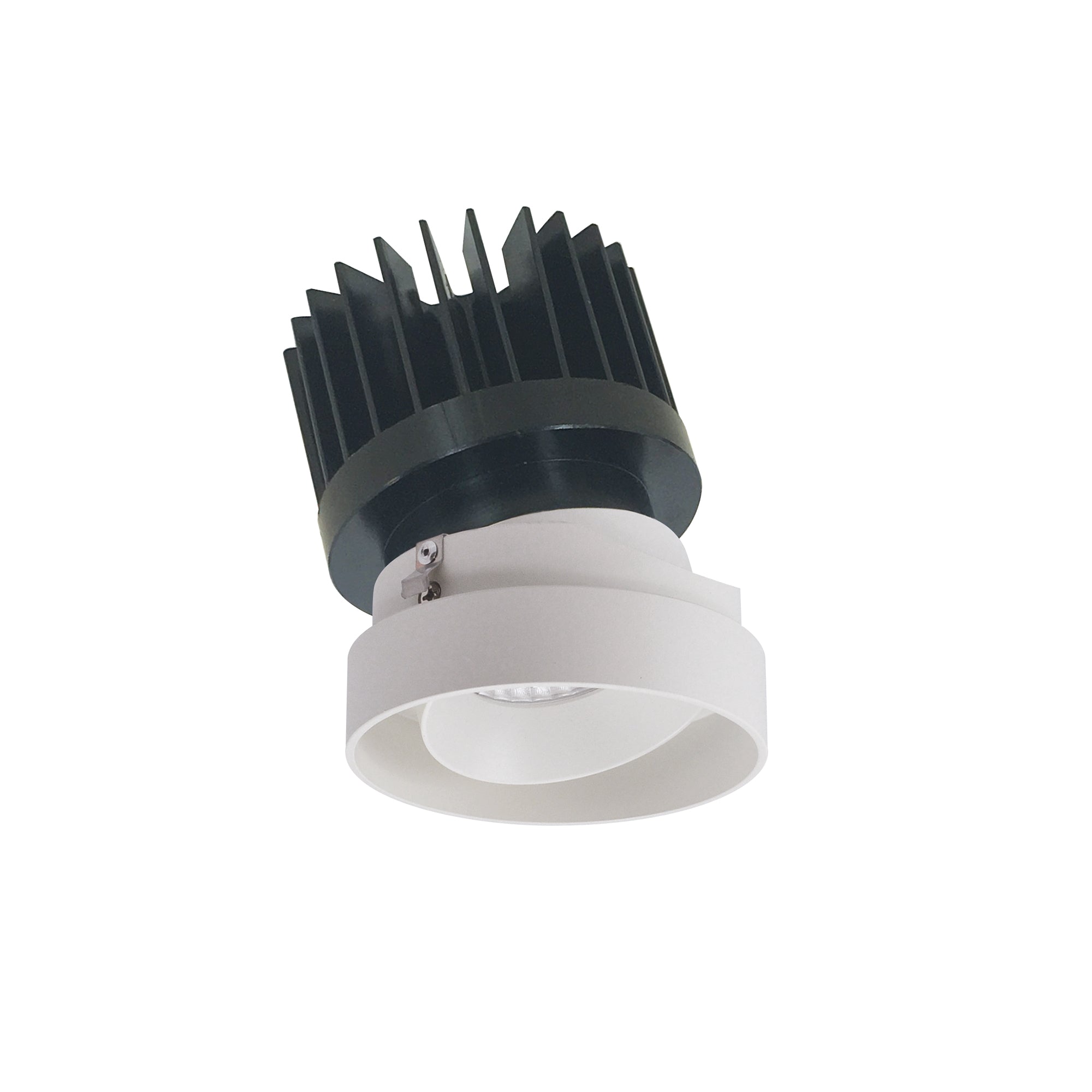 Nora Lighting NIO-4RTLA27XWW/HL 4" Iolite LED Round Trimless Adjustable, 1500lm/2000lm/2500lm (varies by housing), 2700K - White Adjustable / White Reflector
