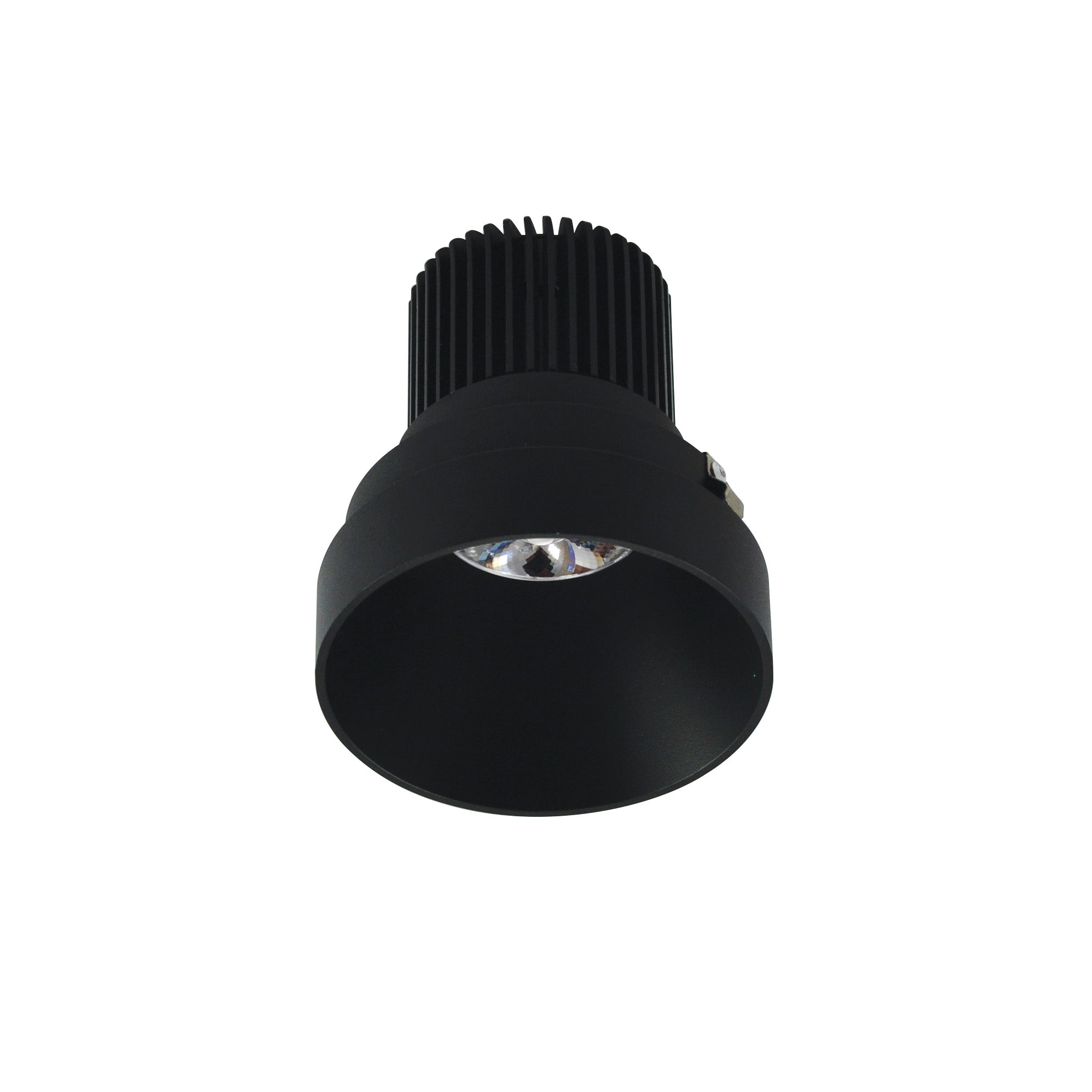 Nora Lighting NIO-4RTLNDC40QBB 4" Iolite LED Round Trimless Downlight, 10-Degree Optic, 800lm / 12W, 4000K - Black