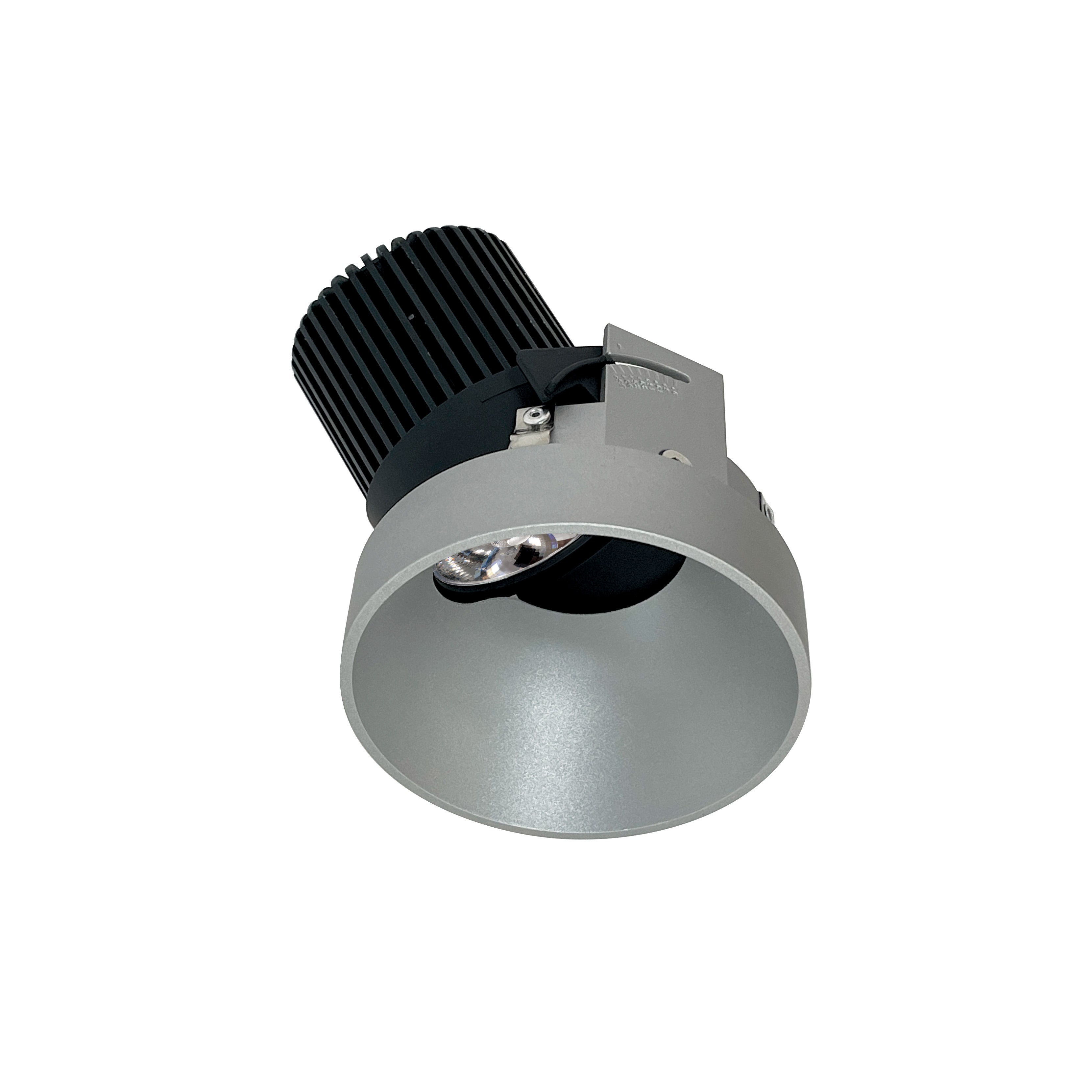 Nora Lighting NIO-4RTSLA27QHZ 4" Iolite LED Round Trimless Adjustable Slot, 10-Degree Optic, 800lm / 12W, 2700K - Haze