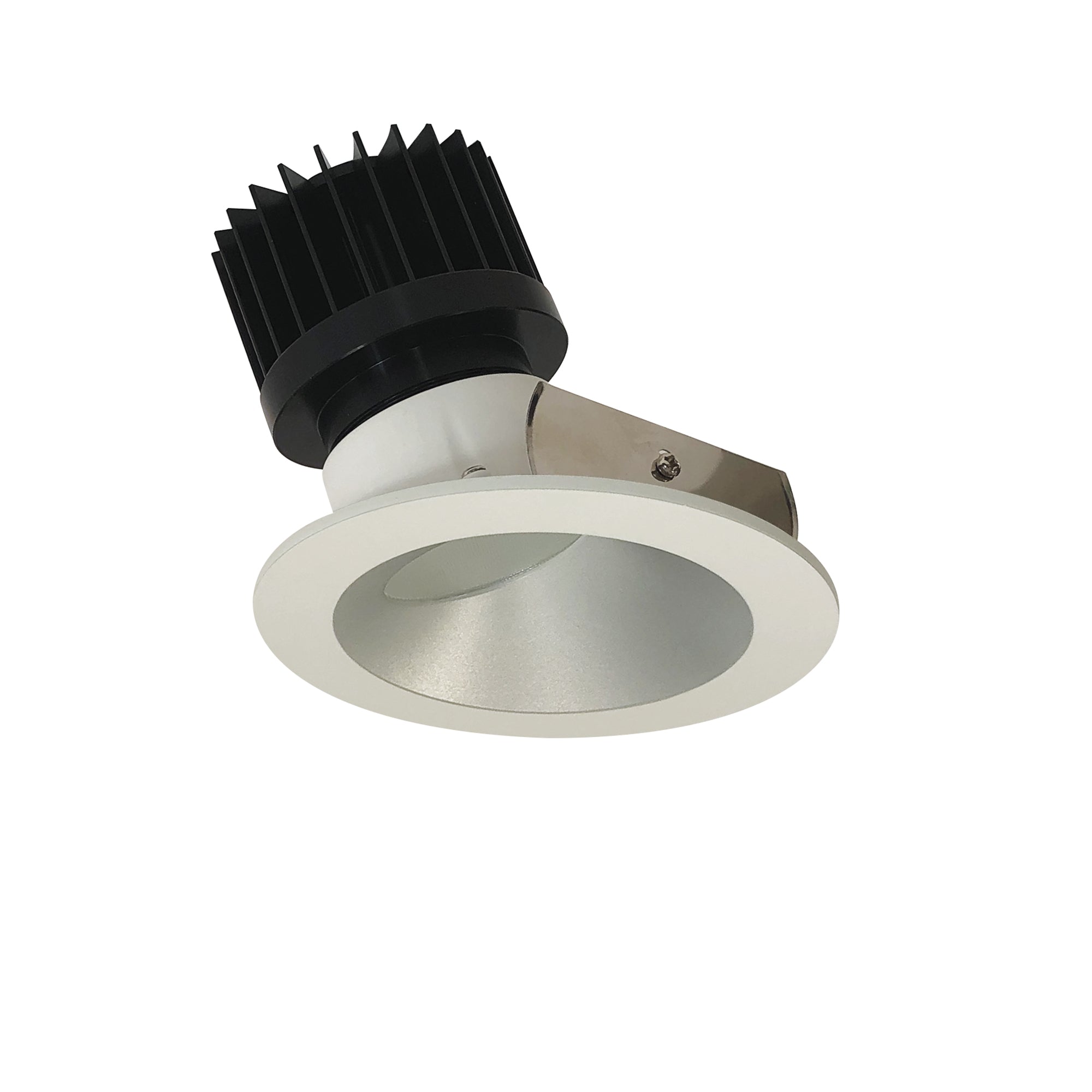 Nora Lighting NIO-4RW30XHW/HL 4" Iolite LED Round Wall Wash, 1500lm/2000lm (varies by housing), 3000K - Haze Reflector / White Flange