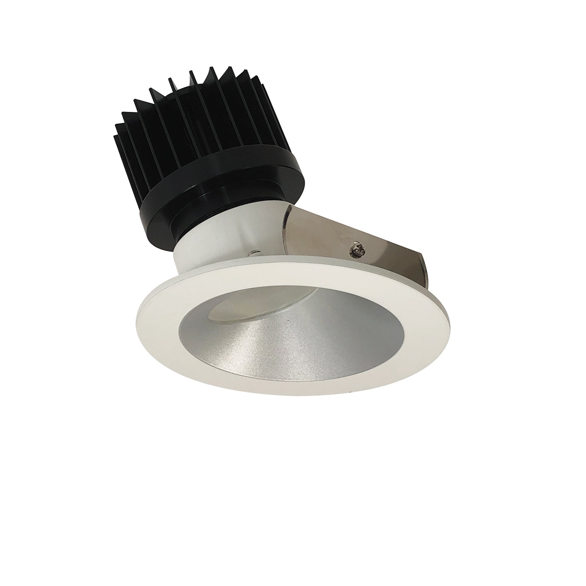 Nora Lighting NIO-4RW30XHZMPW/HL 4" Iolite LED Round Wall Wash, 1500lm/2000lm (varies by housing), 3000K - Haze Reflector / Matte Powder White Flange