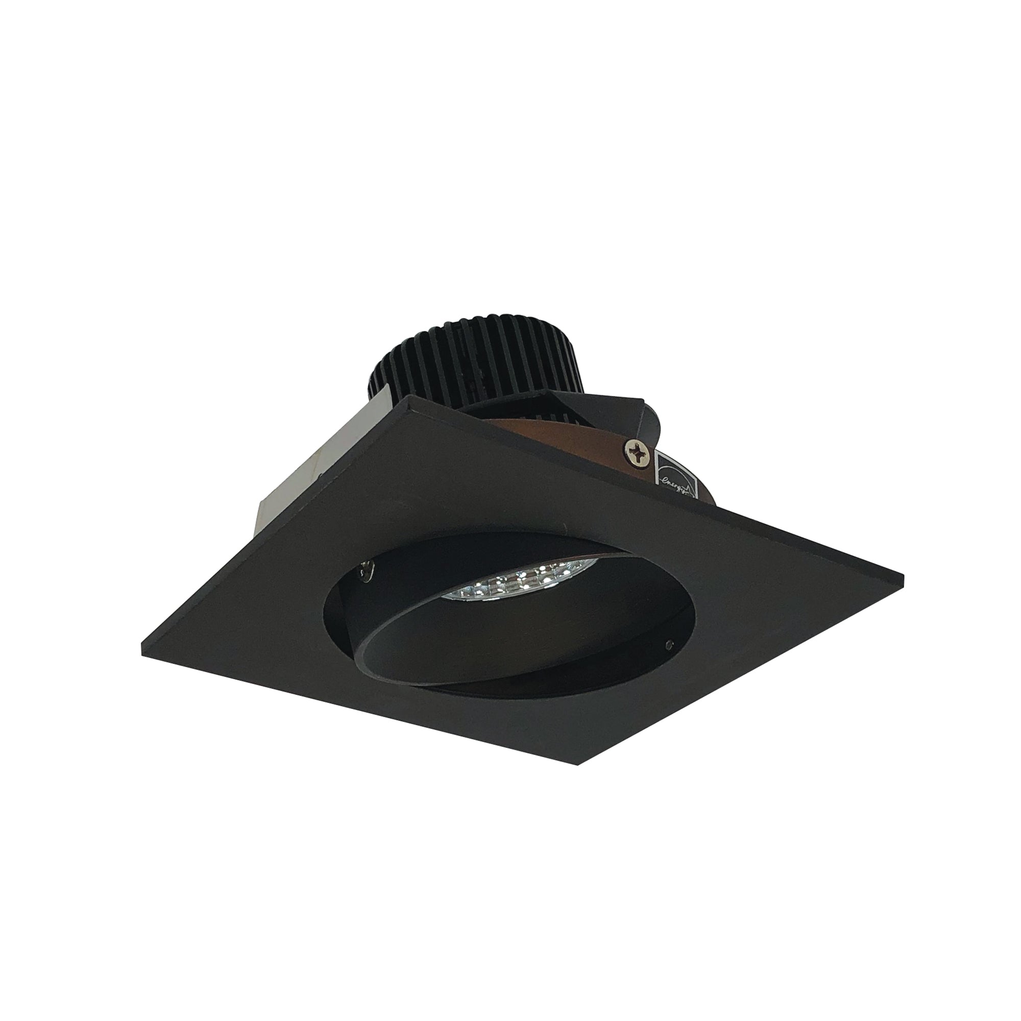 Nora Lighting NIO-4SC30XBZ/10 4" Iolite LED Square Adjustable Cone Reflector, 1000lm / 14W, 3000K - Bronze Reflector / Bronze Flange